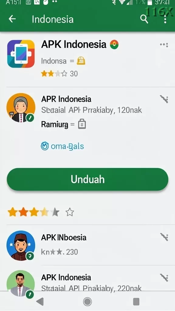 Cuplikan layar DAM88 — menu navigasi