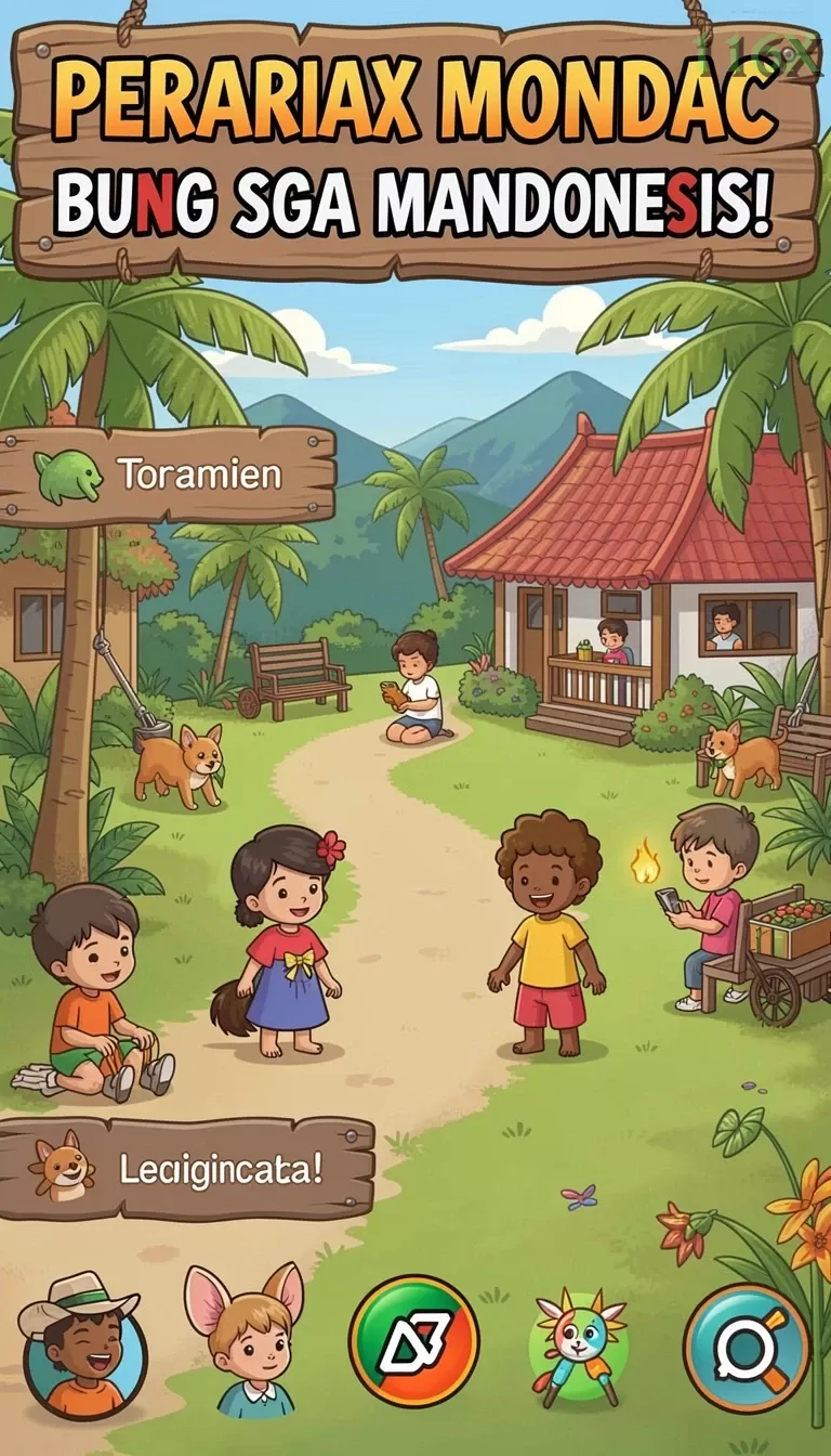 Cuplikan layar JOS77 — menu navigasi