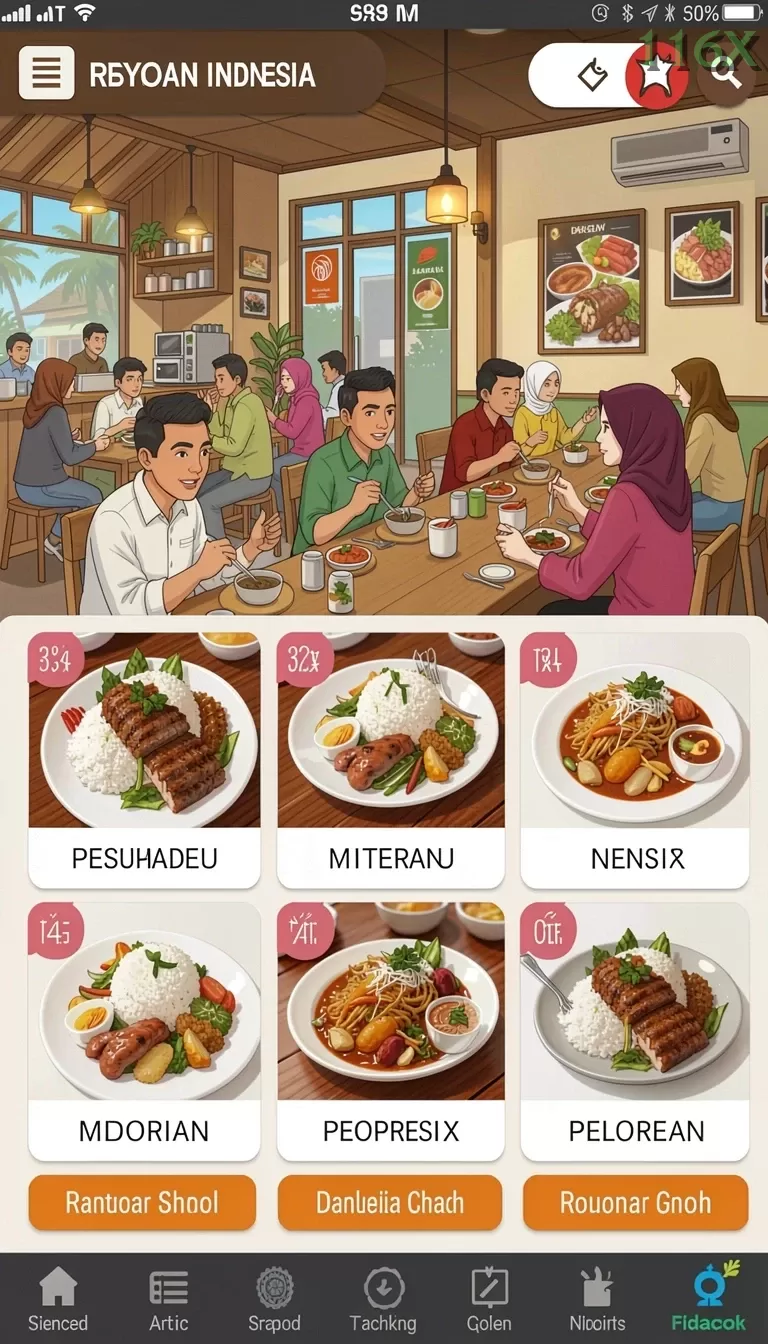 Cuplikan layar ASIA200 — halaman utama